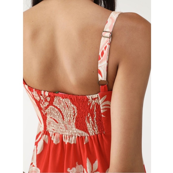 NWT | FARM Rio Tropical Foliage Print Midi | Sz L - Picture 6 of 6